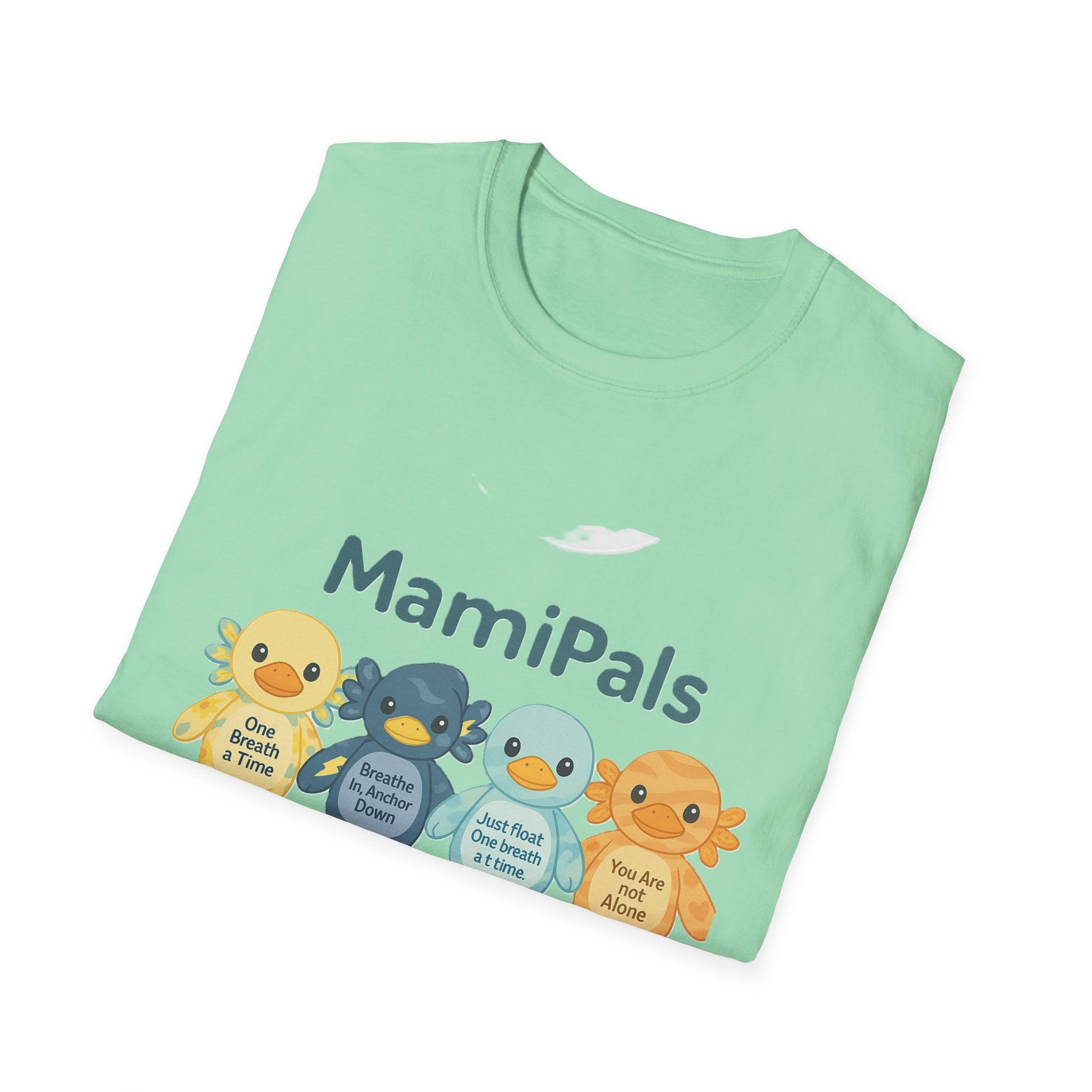 MamiPals Unisex Softstyle T-Shirt, Cute Monsters Tee, Unique Gift, Family Fun Shirt, Birthday Party Apparel, Playful Everyday Wear